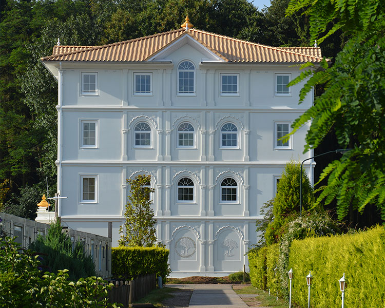 Bibliothek mit Ornamenten